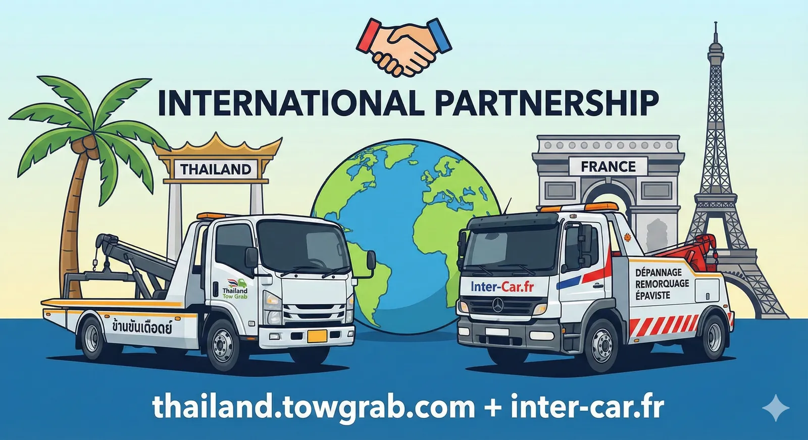 TowGrab 与法国 InterCar 合作:拓展国际汽车服务 | TowGrab