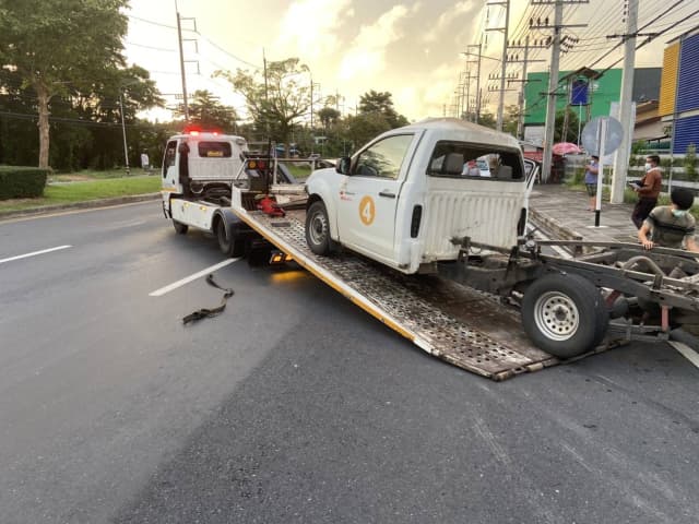 Professional tow truck service in Phuket, Thailand